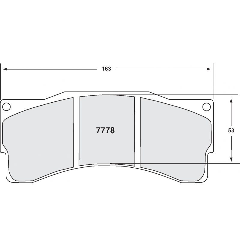 Degressive endurance / medium distance compound. Race brake pads - BMW / Chevrolet
Ford / KTM / Lotus
GT pad